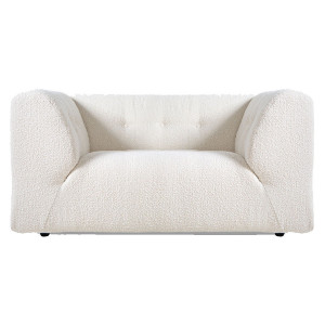 Fotoliu crem din textil Vint HKliving