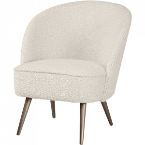 Fotoliu crem/maro bronz din textil Brixton Versmissen