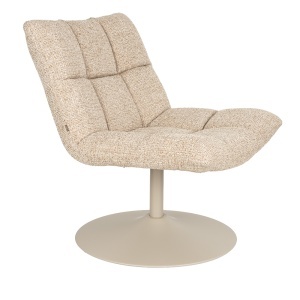 Fotoliu din textil bej Bar Dutchbone