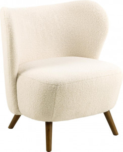 Fotoliu din textil crem Crosby Quiet Object