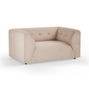 Fotoliu grej din textil Vint Boucle HKliving