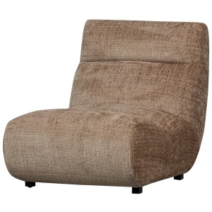 Fotoliu maro din textil Observe Woood
