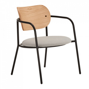 Fotoliu maro/negru din textil Eclipse Teulat