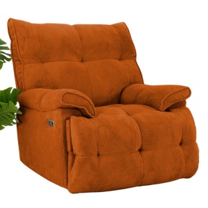 Fotoliu recliner rosu din textil Soft Electric The Home Collection