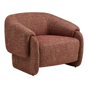 Fotoliu rosu bordo din textil Hamilton House Nordic