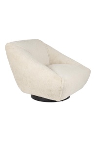 Fotoliu rotativ bej din textil Jump Around Bold Monkey