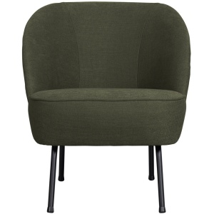 Fotoliu verde din textil Vogue Woood