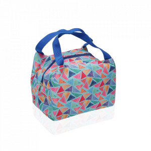 Geanta termoizolanta multicolora din poliester 18,5x24 cm Triangle Lunch Mini Versa Home