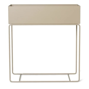 Jardiniera crem cu suport din metal Plant Box Cashmere Living