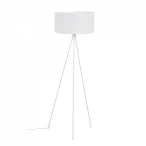 Lampadar alb din textil si metal 157 cm Ikia Kave Home