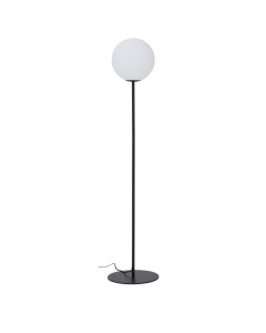 Lampadar alb/negru din metal 165 cm Brisia Kave Home
