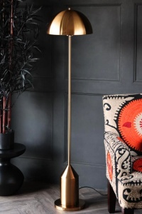 Lampadar auriu din metal 160 cm Mushroom The Home Collection