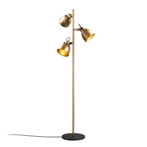 Lampadar auriu din metal cu 3 becuri 162 cm Spotkafasi The Home Collection