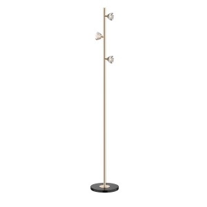 Lampadar auriu din metal cu 3 LED-uri 160 cm Boston Zuma Line