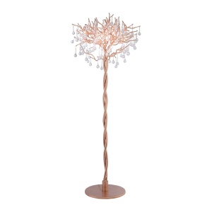 Lampadar auriu din metal cu 5 becuri 180 cm Icicle Zuma Line