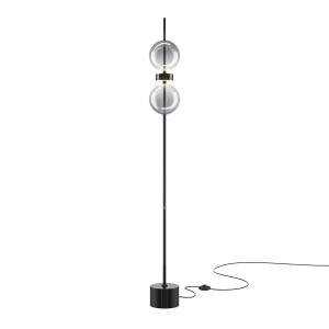 Lampadar negru din metal 146 cm Double Moon Maytoni
