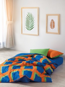 Lenjerie pat multicolora din bumbac Venus Double The Home Collection