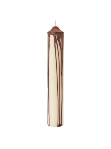 Lumanare maro ciocolata din fibre naturale 30 cm Dryp Ferm Living