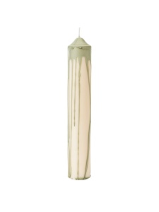 Lumanare verde ceai din fibre naturale 30 cm Dryp Ferm Living
