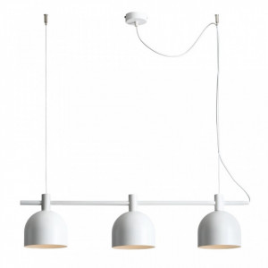 Lustra alba din metal cu 3 becuri Beryl Terry Quiet Object