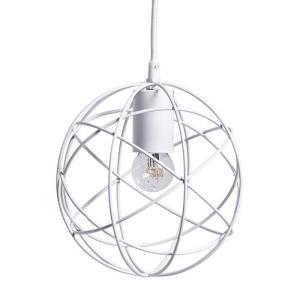 Lustra alba din metal Round Bloomingville