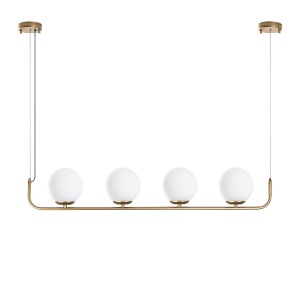Lustra aurie din metal cu 4 becuri Faruk The Home Collection