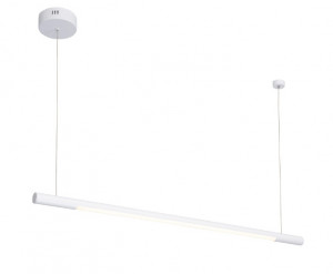 Lustra LED alba din metal si plastic acrilic Organic Horizon White Maxlight