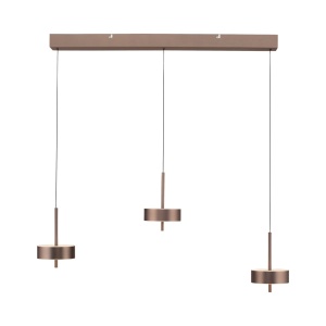 Lustra maro din metal cu 3 LED-uri Q-Rotate Zuma Line