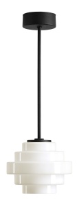 Lustra neagra/alba din metal Filo S Aldex