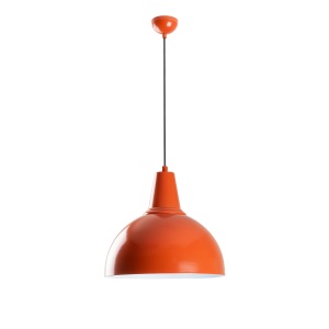 Lustra portocalie din metal Kure Deco The Home Collection