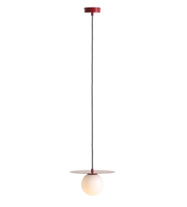 Lustra rosie/alba din metal Loop S Quiet Object