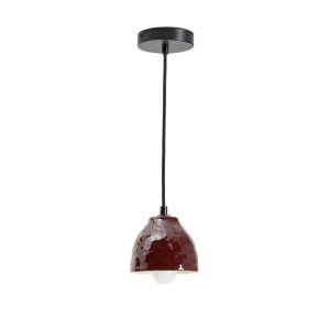 Lustra rosu burgund din ceramica Drava Kave Home