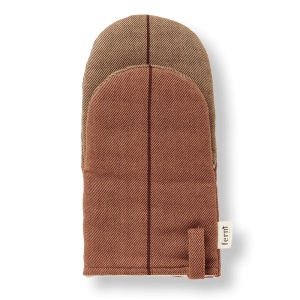Manusa pentru bucatarie maro din bumbac Ito Ferm Living