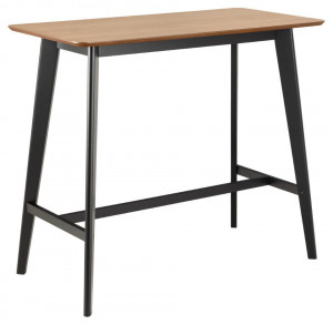 Masa bar maro/neagra din lemn 120 cm Roxby Quiet Object