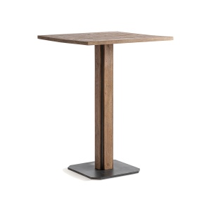 Masa bar maro/neagra din lemn 75x75 cm Rho Tall Vical Home