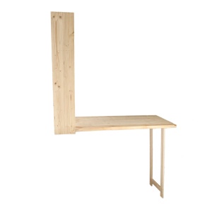 Masa bar pliabila maro din lemn pentru perete 58x117 cm Wall Esschert Design