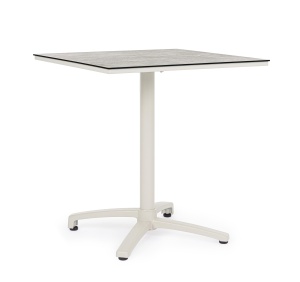 Masa bistro exterior gri din metal 70x70 cm Claret Bizzotto