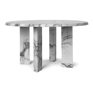 Masa de cafea alba/gri din marmura 67 cm Taula Ferm Living