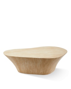 Masa de cafea crem din fibre 70x105 cm Look Pols Potten