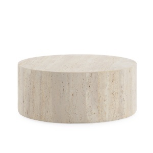 Masa de cafea din piatra bej 80 cm Rohan Thai Natura