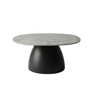 Masa de cafea din piatra verde 74x84 cm Milo Quiet Object