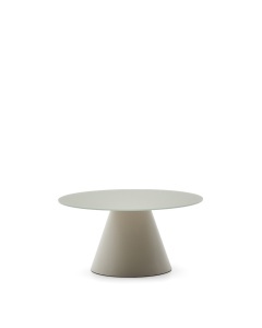 Masa de cafea gri din metal 80 cm Wilshire Kave Home