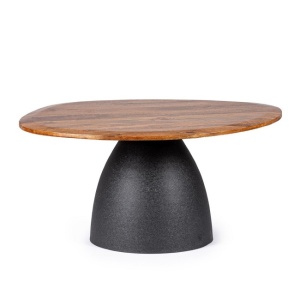 Masa de cafea maro/neagra din lemn 76x86 cm Stanley Bizzotto