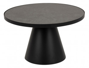 Masa de cafea neagra din ceramica 66 cm Soli Quiet Object