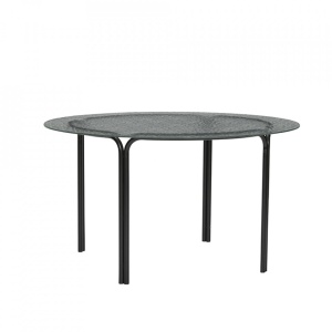 Masa de cafea neagra din metal 80 cm Orbit Hubsch