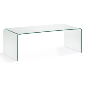 Masa de cafea transparenta din sticla 50x110 cm Burano Kave Home