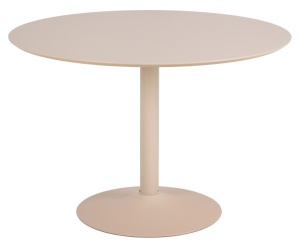 Masa dining bej din metal 110 cm Ibiza NC Quiet Object