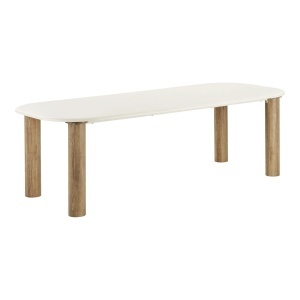 Masa dining din ciment bej 100x240 cm Fondi House Nordic