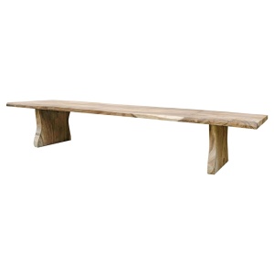 Masa dining din lemn 95-115x400 cm Soar Natural Versmissen