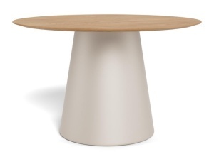 Masa dining din metal gri 120 cm Soli Quiet Object